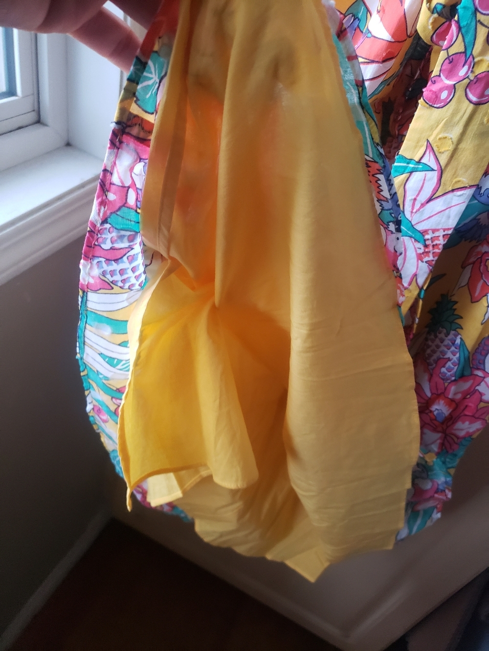 NWT Talbot Smoked Belted Fit And Flare Tropical Floral Sleeveless Dress - Picture 8 of 12